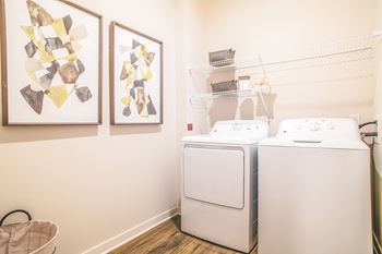 Full size washer and dryer included